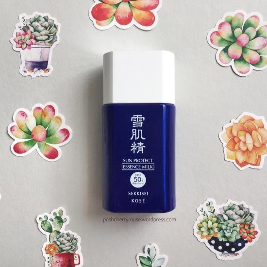 Sekkisei Sun Protect Essence Milk with SPF50+ PA++++ by Kose - Review , where to get kose products in malaysia 2